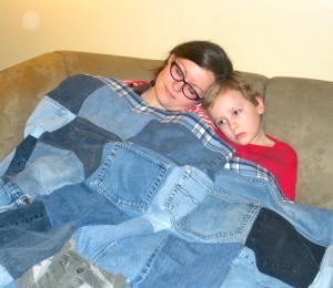 Denim Quilt Refashion | Diary of a MadMama